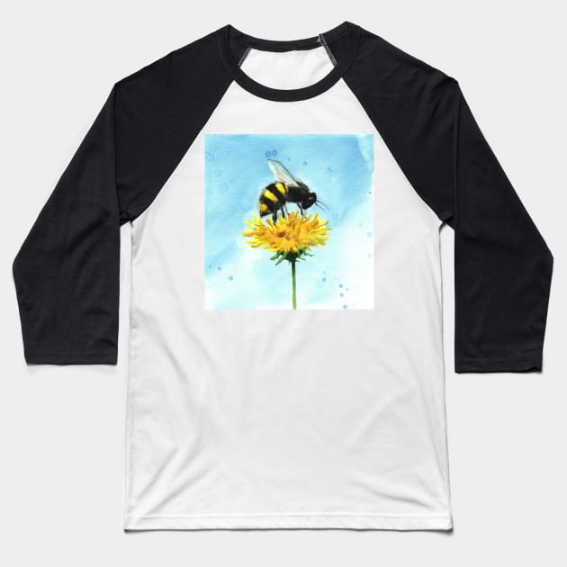 Smudgy Bee Gets Pollen Baseball T-Shirt by JCPhillipps